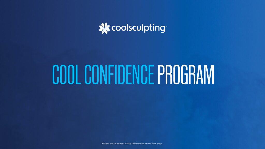 Cool Confidence PH warranty program brochure to cover coolsculpting side effects